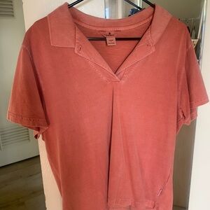 Woolrich brand coral pink top